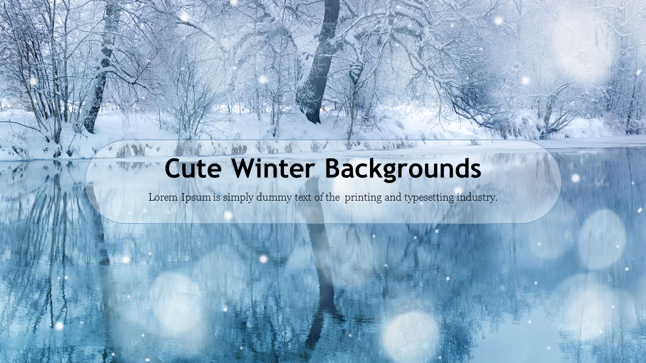 Cute Winter Backgrounds For Presentation